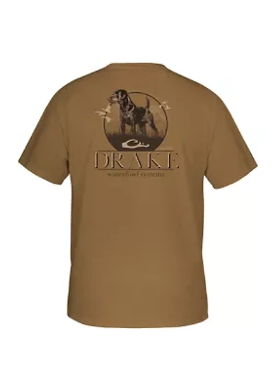 Men's Standing Black Lab Graphic T-Shirt