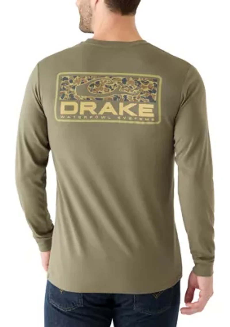 Men's Old School Bar Long Sleeve Graphic T-Shirt