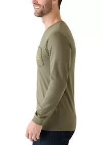 Men's Old School Bar Long Sleeve Graphic T-Shirt