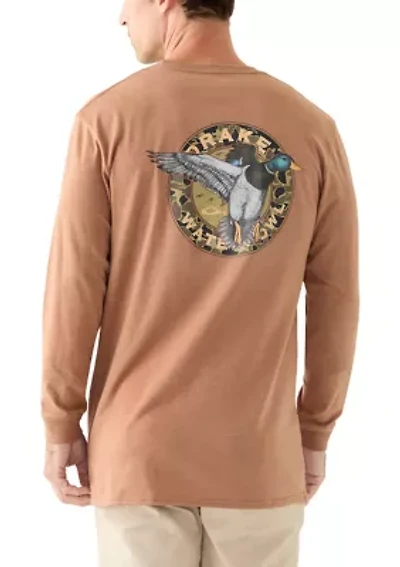 Men's Circle Mallard Long Sleeve T-Shirt
