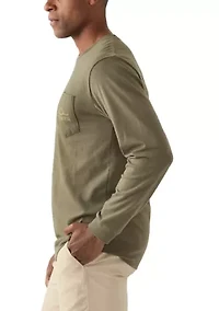 Men's Circle Mallard Long Sleeve Graphic T-Shirt