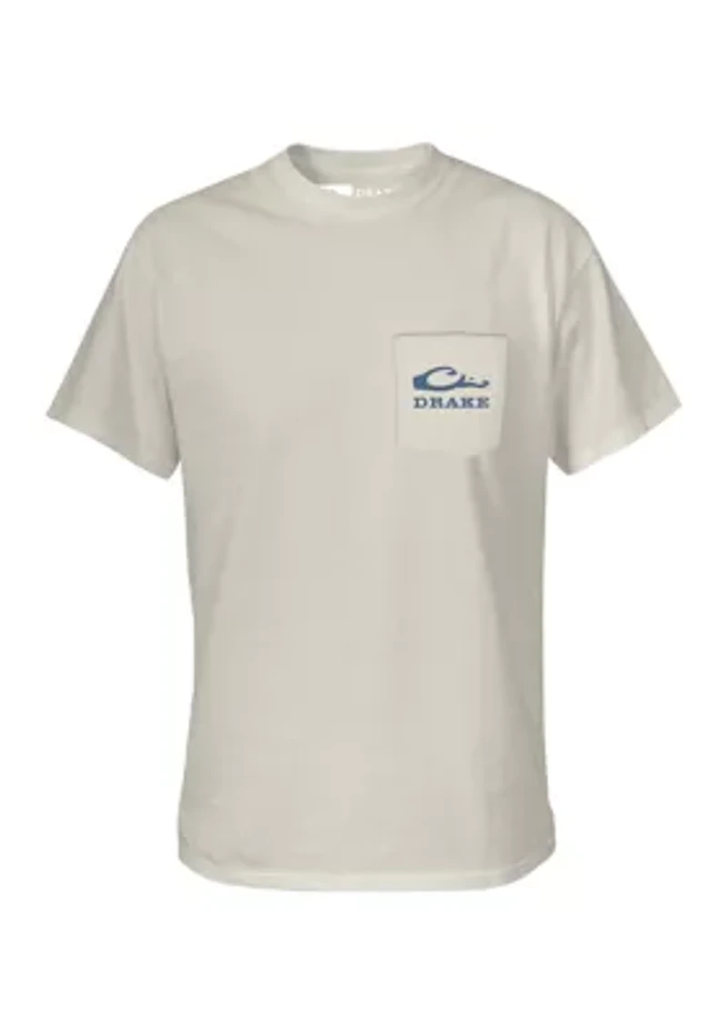 Men's Flying Duck Flag Graphic T-Shirt