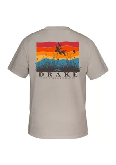 Men's Flyway Sunrise Cotton Graphic T-Shirt