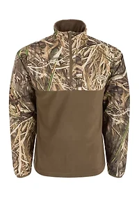 Big & Tall Quarter Zip Camo Jacket