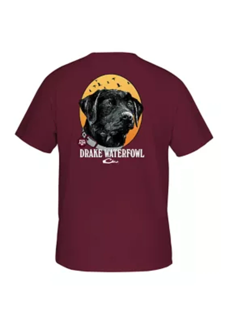 NCAA Texas A&M Aggies Black Lab Graphic T-Shirt