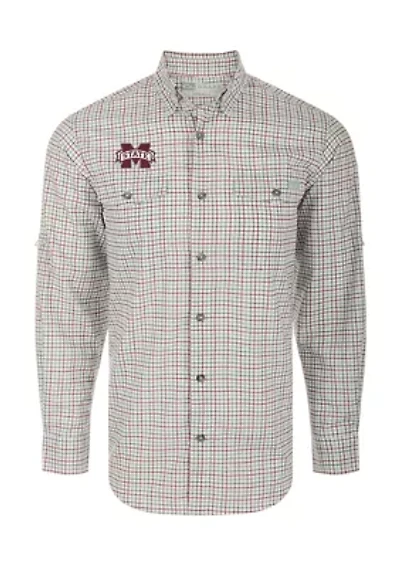 NCAA Mississippi State Bulldogs The Frat Tattersall Collared Button Up Shirt
