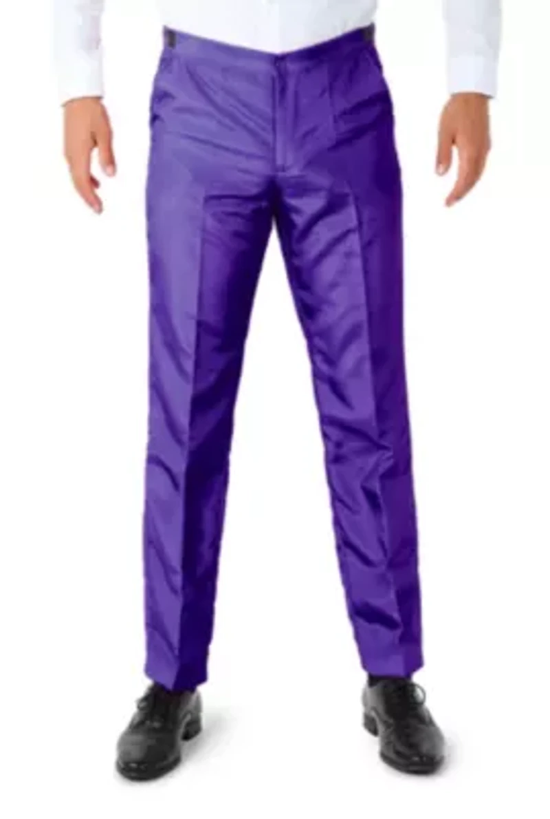 Solid Purple  2 Piece Suit + Tie