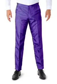 Solid Purple  2 Piece Suit + Tie