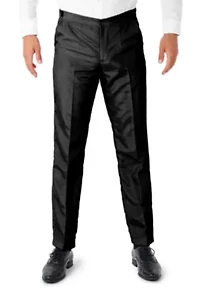 Solid Black  2 Piece Suit + Tie