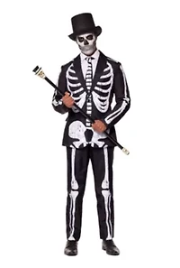 Skeleton Grunge Black  2 Piece Suit + Tie
