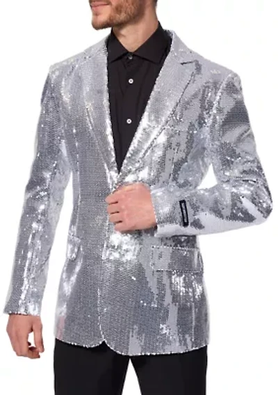 Sequins Silver Blazer