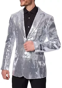 Sequins Silver Blazer