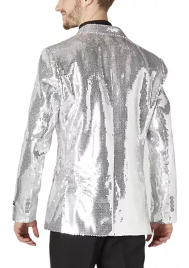 Sequins Silver Blazer