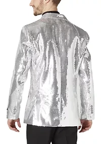 Sequins Silver Blazer