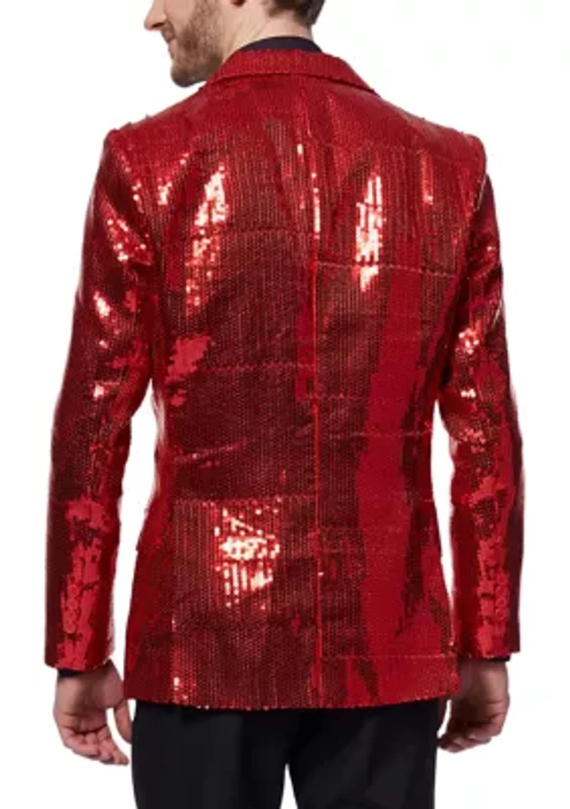Sequins Red  Blazer