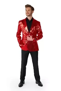 Sequins Red  Blazer