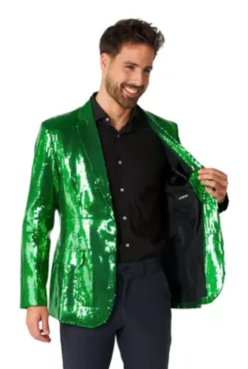 Sequins Green Blazer