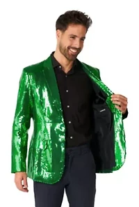 Sequins Green Blazer
