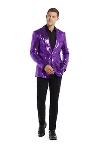 Suitmeister Sequins Purple Blazer