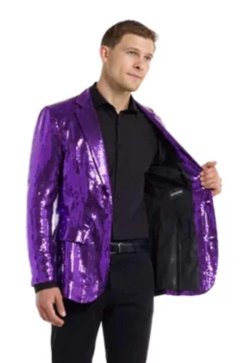 Suitmeister Sequins Purple Blazer
