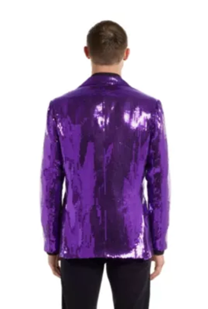 Suitmeister Sequins Purple Blazer