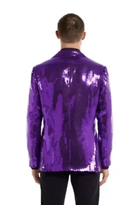 Suitmeister Sequins Purple Blazer