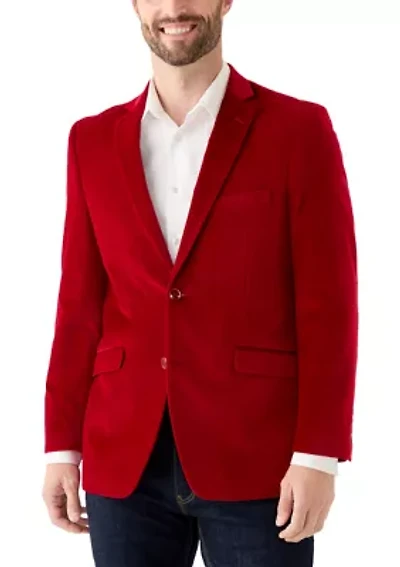 Big & Tall Velvet Blazer