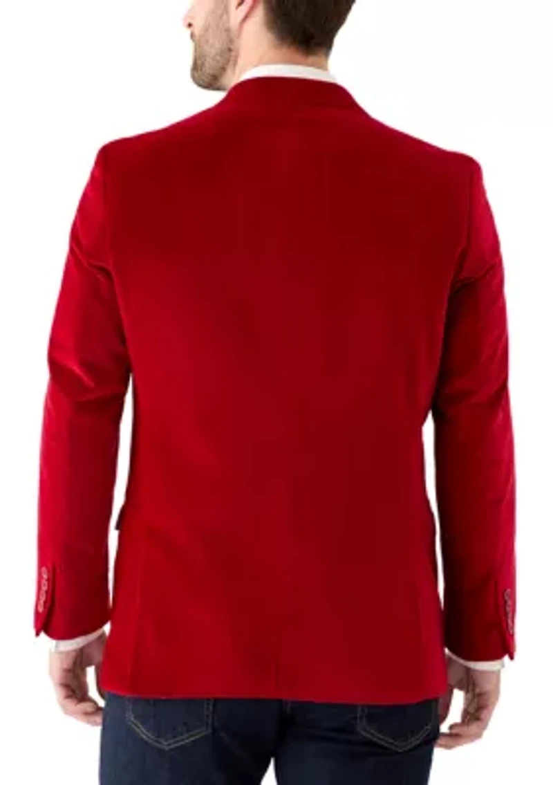 Big & Tall Velvet Blazer