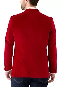 Big & Tall Velvet Blazer