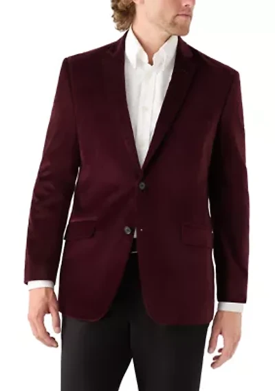 Velvet Satin Lapel Sport Coat
