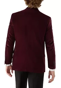 Velvet Satin Lapel Sport Coat