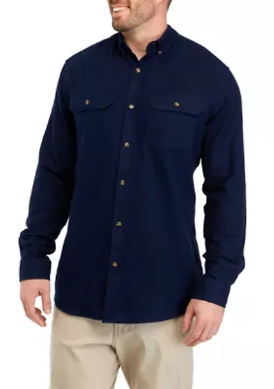 Big & Tall Long Sleeve Flannel Shirt