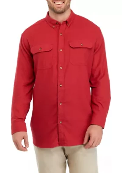 Big & Tall Long Sleeve Flannel Shirt