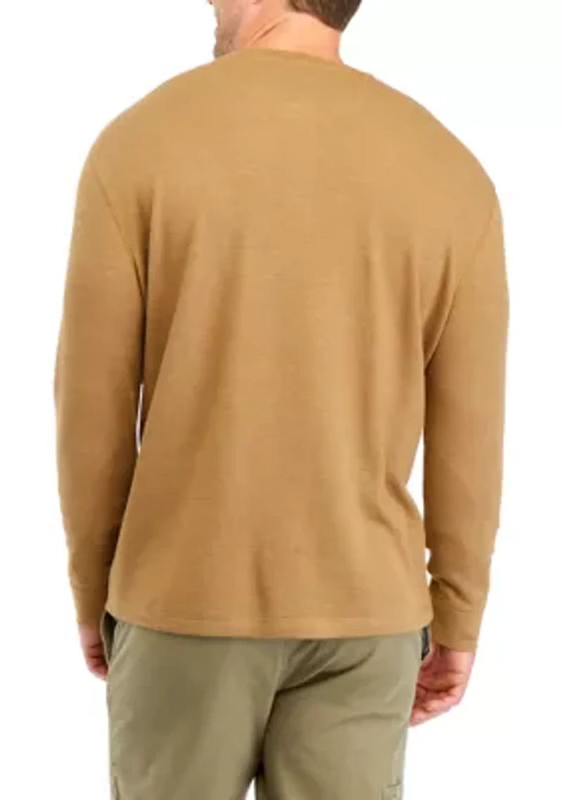 Big & Tall Thermal Henley T-Shirt