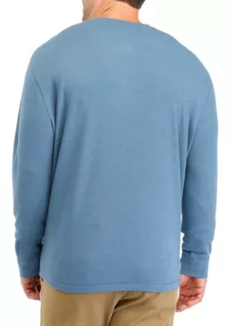 Big & Tall Thermal Henley T-Shirt
