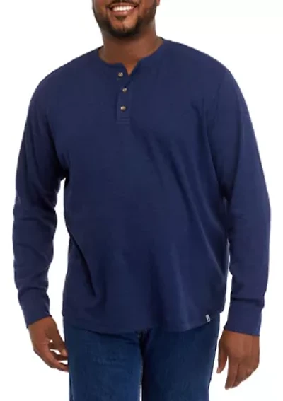 Big & Tall Long Sleeve Thermal Henley Shirt