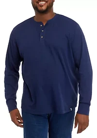 Big & Tall Long Sleeve Thermal Henley Shirt