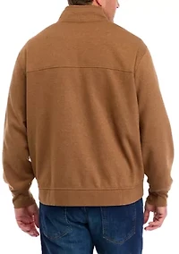 Big & Tall Quarter Zip Fleece Pullover
