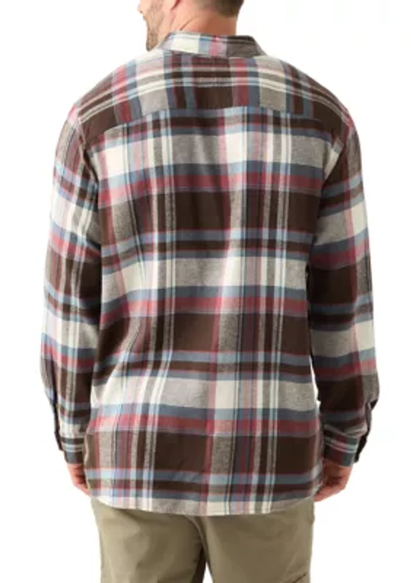 Big & Tall Long Sleeve Woven Flannel Shirt
