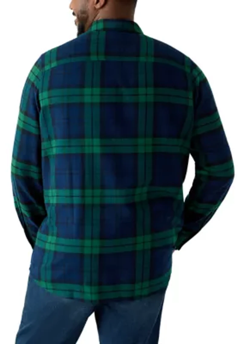 Big & Tall Long Sleeve Woven Flannel Shirt