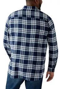 Big & Tall Long Sleeve Woven Flannel Shirt