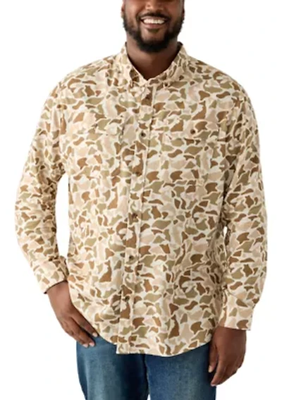 Big & Tall Printed Flannel Shirt