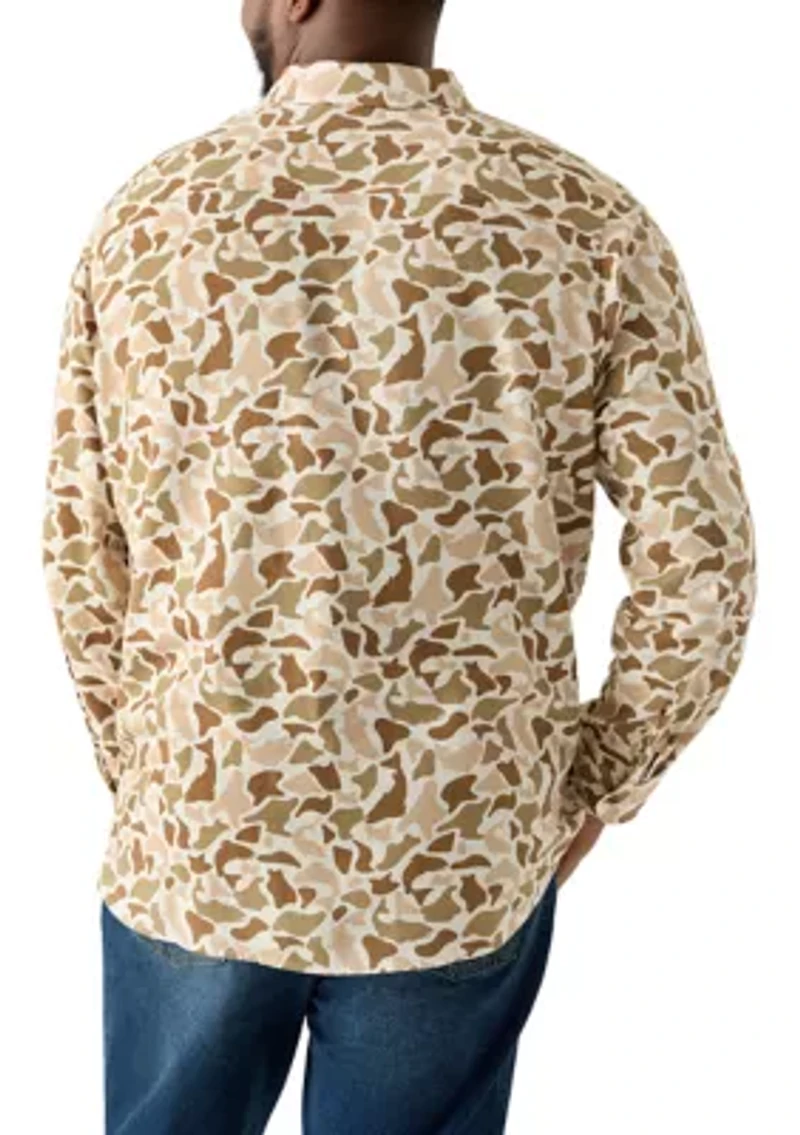 Big & Tall Printed Flannel Shirt