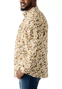 Big & Tall Printed Flannel Shirt