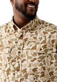 Big & Tall Printed Flannel Shirt