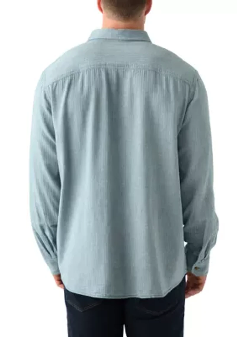 Big & Tall Long Sleeve Solid Flannel Shirt