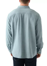 Big & Tall Long Sleeve Solid Flannel Shirt