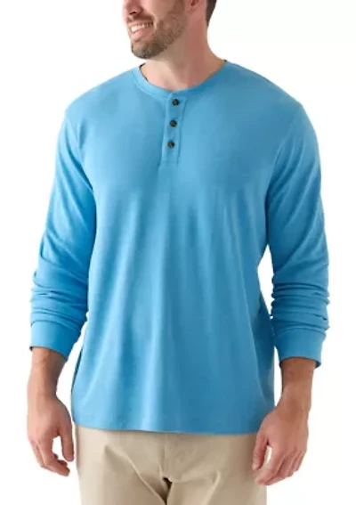 Big & Tall Long Sleeve Thermal Henley Shirt