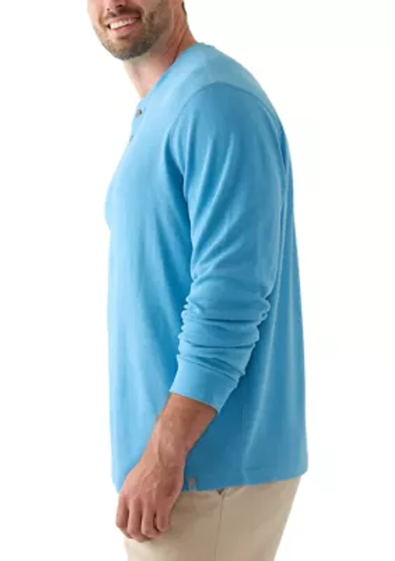 Big & Tall Long Sleeve Thermal Henley Shirt