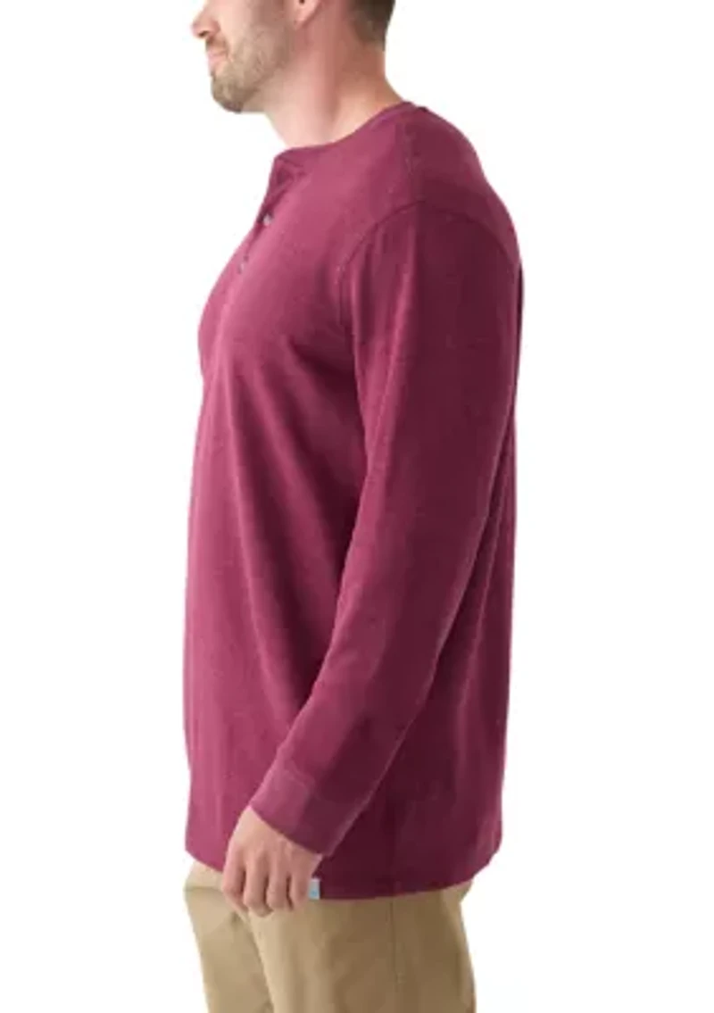 Big & Tall Long Sleeve Thermal Henley Shirt